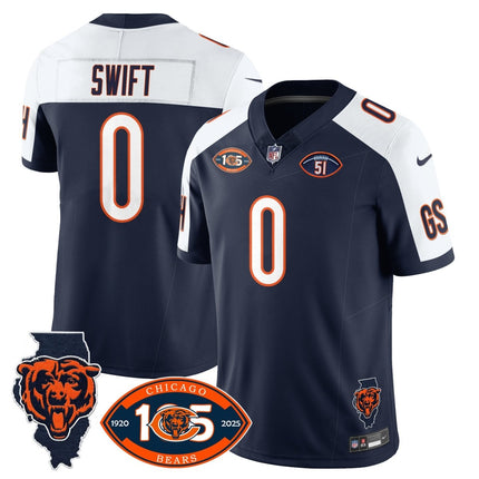 Men's Bears 1920 - 2025 The Bears Vapor Limited Jersey - All Stitched CHIBEA_KDZ - KINDOZY