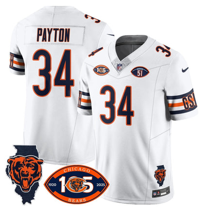 Men's Bears 1920 - 2025 The Bears Vapor Limited Jersey - All Stitched CHIBEA_KDZ - KINDOZY