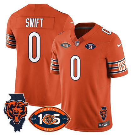 Men's Bears 1920 - 2025 The Bears Vapor Limited Jersey - All Stitched CHIBEA_KDZ - KINDOZY