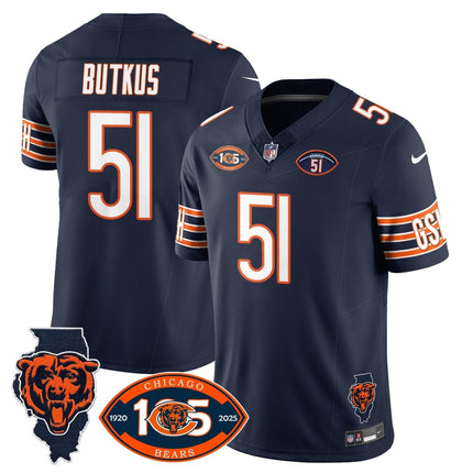 Men's Bears 1920 - 2025 The Bears Vapor Limited Jersey - All Stitched CHIBEA_KDZ - KINDOZY