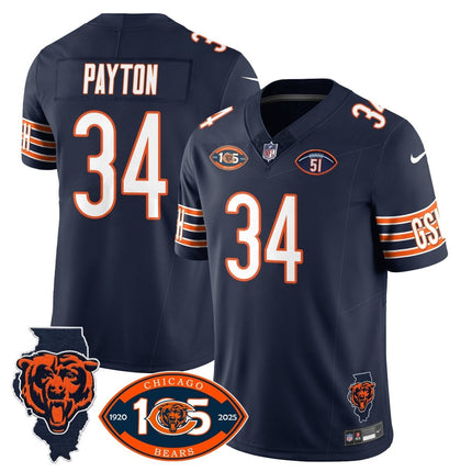 Men's Bears 1920 - 2025 The Bears Vapor Limited Jersey - All Stitched CHIBEA_KDZ - KINDOZY
