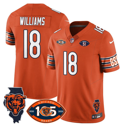 Men's Bears 1920 - 2025 The Bears Vapor Limited Jersey - All Stitched CHIBEA_KDZ - KINDOZY