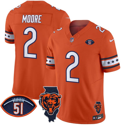 Men's Bears Illinois & Dick Butkus Patch Vapor Limited Jersey - All Stitched CHIBEA_KDZ - KINDOZY