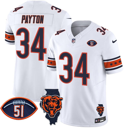 Men's Bears Illinois & Dick Butkus Patch Vapor Limited Jersey - All Stitched CHIBEA_KDZ - KINDOZY