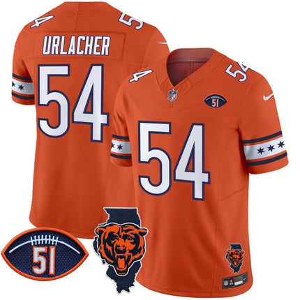 Men's Bears Illinois & Dick Butkus Patch Vapor Limited Jersey - All Stitched CHIBEA_KDZ - KINDOZY