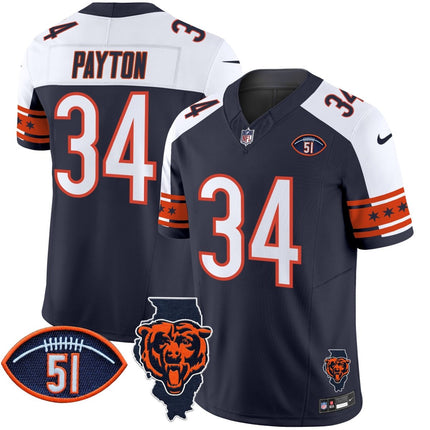 Men's Bears Illinois & Dick Butkus Patch Vapor Limited Jersey - All Stitched CHIBEA_KDZ - KINDOZY