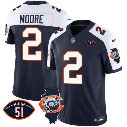 Men's Bears Throwback Illinois Patch Vapor Jersey - All Stitched CHIBEA_KDZ - KINDOZY