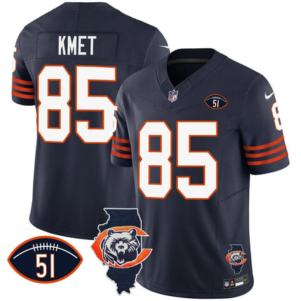 Men's Bears Throwback Illinois Patch Vapor Jersey - All Stitched CHIBEA_KDZ - KINDOZY