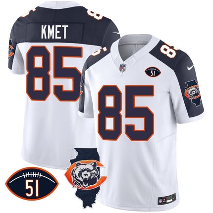 Men's Bears Throwback Illinois Patch Vapor Jersey - All Stitched CHIBEA_KDZ - KINDOZY