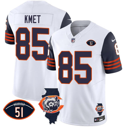 Men's Bears Throwback Illinois Patch Vapor Jersey - All Stitched CHIBEA_KDZ - KINDOZY