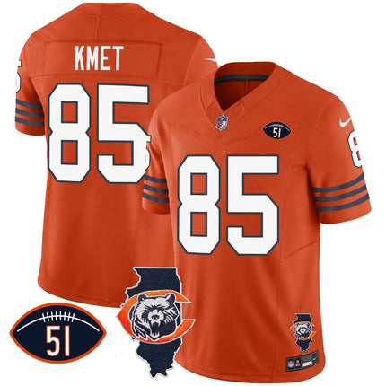 Men's Bears Throwback Illinois Patch Vapor Jersey - All Stitched CHIBEA_KDZ - KINDOZY