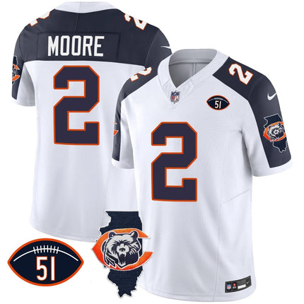 Men's Bears Throwback Illinois Patch Vapor Jersey - All Stitched CHIBEA_KDZ - KINDOZY