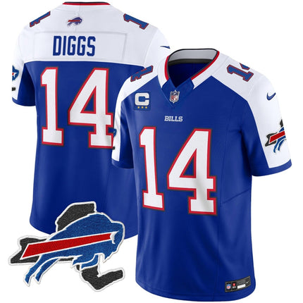 Men's Bills New York Patch Vapor Limited Jersey V2 - All Stitched BUF_KDZ - KINDOZY