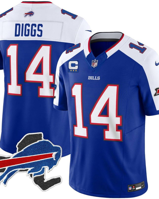 Men's Bills New York Patch Vapor Limited Jersey V2 - All Stitched BUF_KDZ - KINDOZY