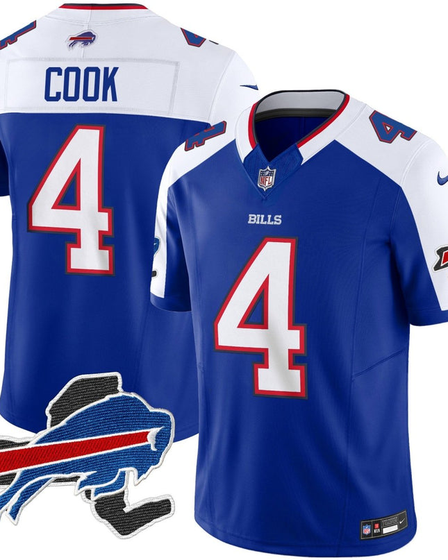 Men's Bills New York Patch Vapor Limited Jersey V2 - All Stitched BUF_KDZ - KINDOZY