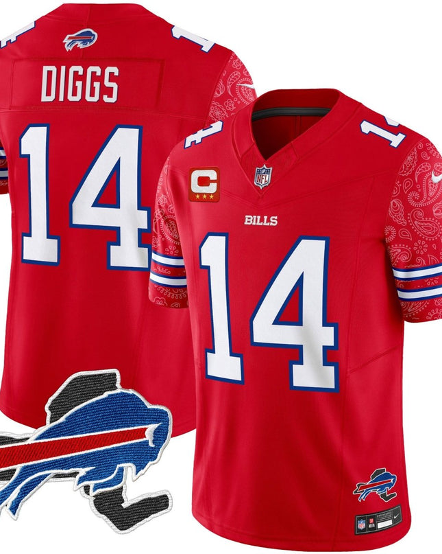 Men's Bills New York Patch Vapor Limited Jersey V2 - All Stitched BUF_KDZ - KINDOZY