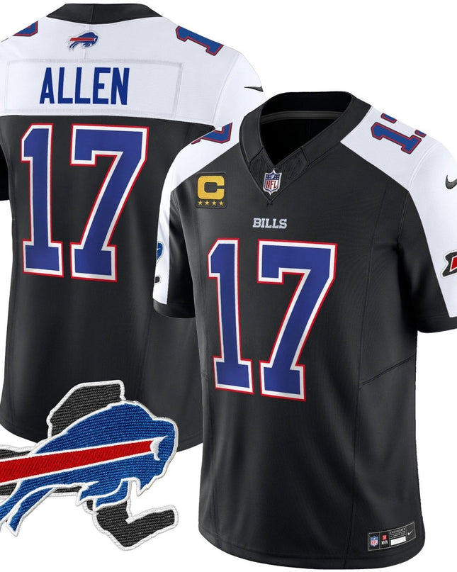 Men's Bills New York Patch Vapor Limited Jersey V2 - All Stitched BUF_KDZ - KINDOZY