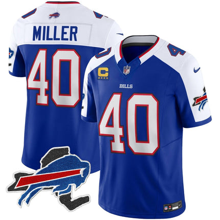 Men's Bills New York Patch Vapor Limited Jersey V2 - All Stitched BUF_KDZ - KINDOZY