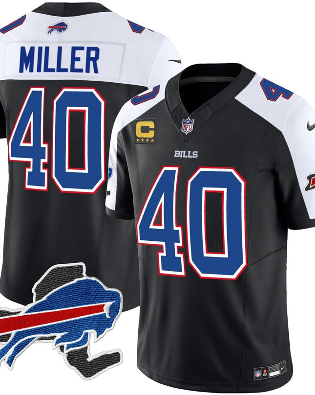 Men's Bills New York Patch Vapor Limited Jersey V2 - All Stitched BUF_KDZ - KINDOZY