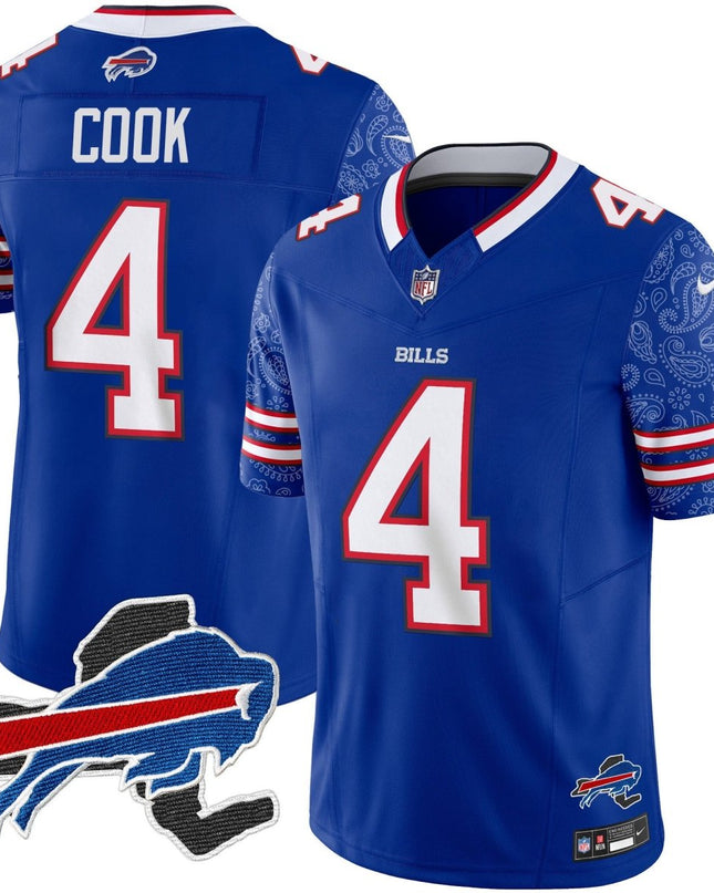 Men's Bills New York Patch Vapor Limited Jersey V2 - All Stitched BUF_KDZ - KINDOZY