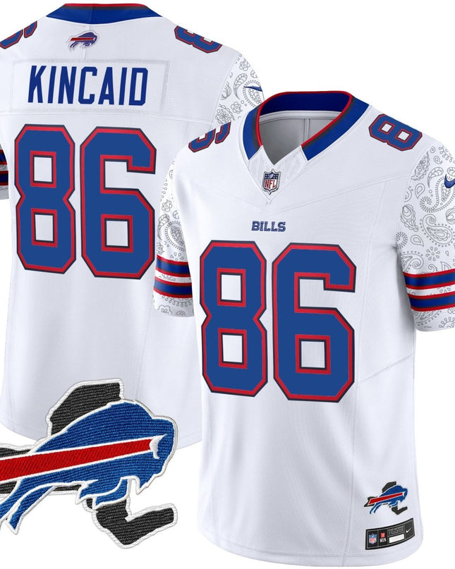 Men's Bills New York Patch Vapor Limited Jersey V2 - All Stitched BUF_KDZ - KINDOZY