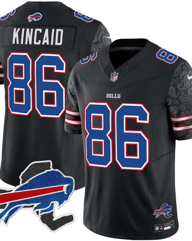 Men's Bills New York Patch Vapor Limited Jersey V2 - All Stitched BUF_KDZ - KINDOZY