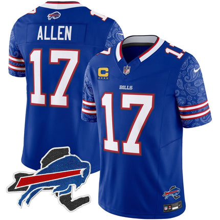 Men's Bills New York Patch Vapor Limited Jersey V2 - All Stitched BUF_KDZ - KINDOZY