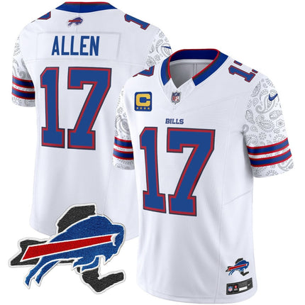 Men's Bills New York Patch Vapor Limited Jersey V2 - All Stitched BUF_KDZ - KINDOZY