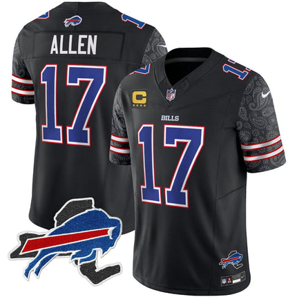 Men's Bills New York Patch Vapor Limited Jersey V2 - All Stitched BUF_KDZ - KINDOZY