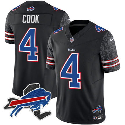 Men's Bills New York Patch Vapor Limited Jersey V2 - All Stitched BUF_KDZ - KINDOZY