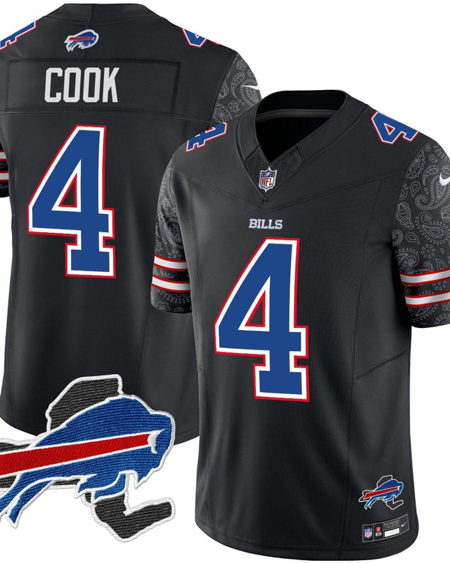 Men's Bills New York Patch Vapor Limited Jersey V2 - All Stitched BUF_KDZ - KINDOZY
