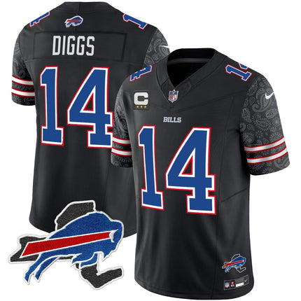 Men's Bills New York Patch Vapor Limited Jersey V2 - All Stitched BUF_KDZ - KINDOZY