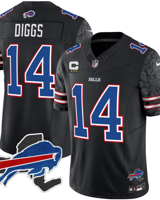 Men's Bills New York Patch Vapor Limited Jersey V2 - All Stitched BUF_KDZ - KINDOZY