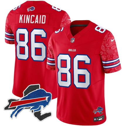 Men's Bills New York Patch Vapor Limited Jersey V2 - All Stitched BUF_KDZ - KINDOZY