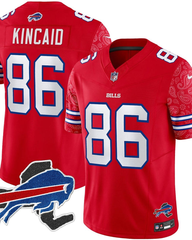 Men's Bills New York Patch Vapor Limited Jersey V2 - All Stitched BUF_KDZ - KINDOZY