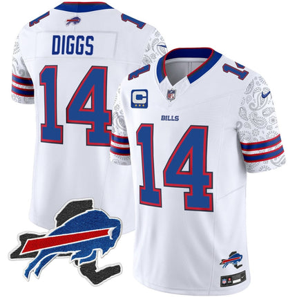 Men's Bills New York Patch Vapor Limited Jersey V2 - All Stitched BUF_KDZ - KINDOZY