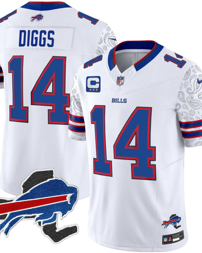 Men's Bills New York Patch Vapor Limited Jersey V2 - All Stitched BUF_KDZ - KINDOZY