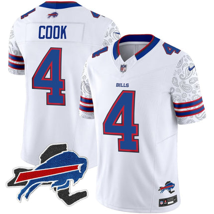 Men's Bills New York Patch Vapor Limited Jersey V2 - All Stitched BUF_KDZ - KINDOZY
