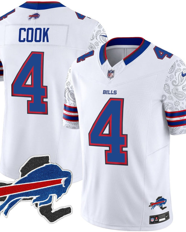 Men's Bills New York Patch Vapor Limited Jersey V2 - All Stitched BUF_KDZ - KINDOZY