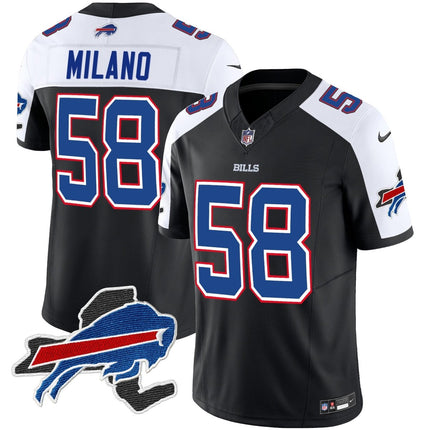 Men's Bills New York Patch Vapor Limited Jersey V2 - All Stitched BUF_KDZ - KINDOZY
