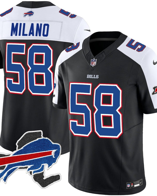 Men's Bills New York Patch Vapor Limited Jersey V2 - All Stitched BUF_KDZ - KINDOZY