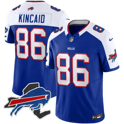Men's Bills New York Patch Vapor Limited Jersey V2 - All Stitched BUF_KDZ - KINDOZY