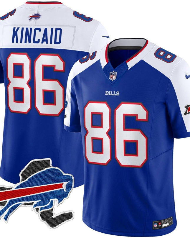 Men's Bills New York Patch Vapor Limited Jersey V2 - All Stitched BUF_KDZ - KINDOZY