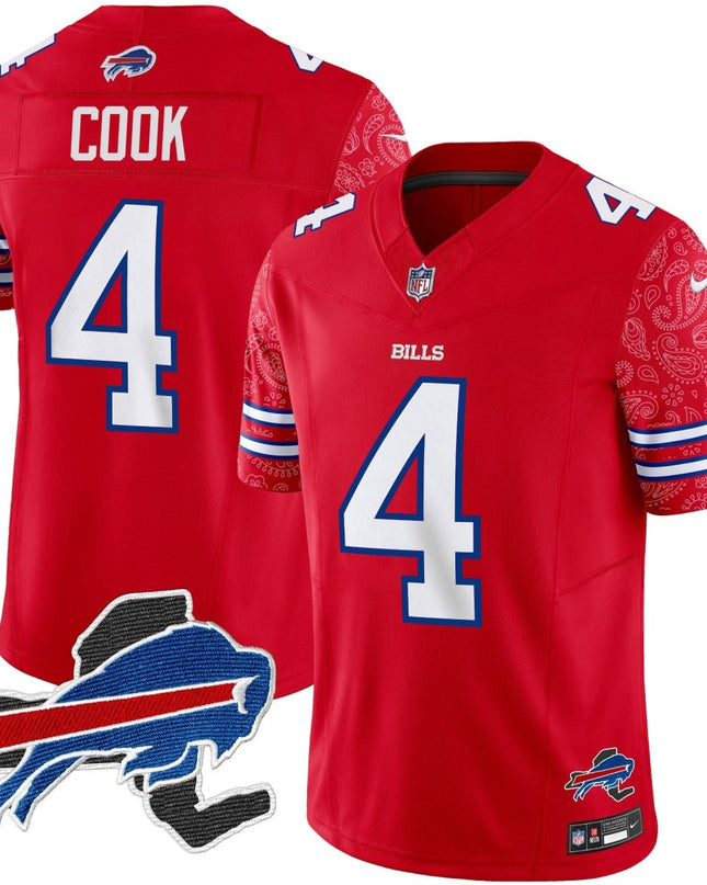 Men's Bills New York Patch Vapor Limited Jersey V2 - All Stitched BUF_KDZ - KINDOZY