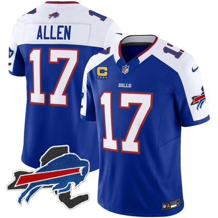 Men's Bills New York Patch Vapor Limited Jersey V2 - All Stitched BUF_KDZ - KINDOZY