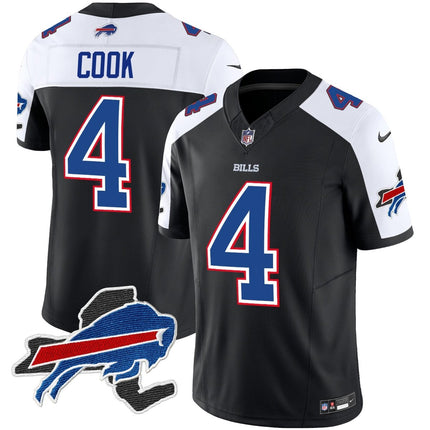 Men's Bills New York Patch Vapor Limited Jersey V2 - All Stitched BUF_KDZ - KINDOZY