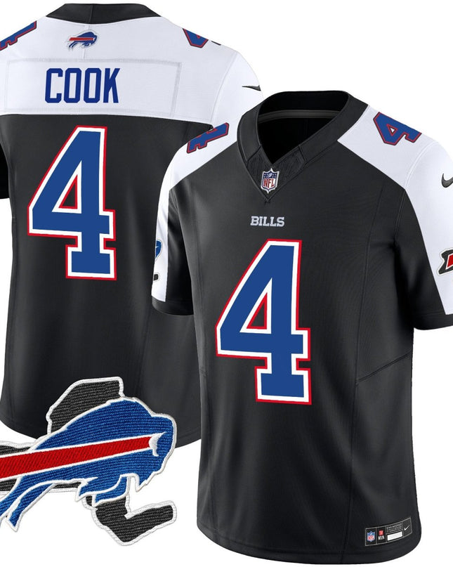 Men's Bills New York Patch Vapor Limited Jersey V2 - All Stitched BUF_KDZ - KINDOZY