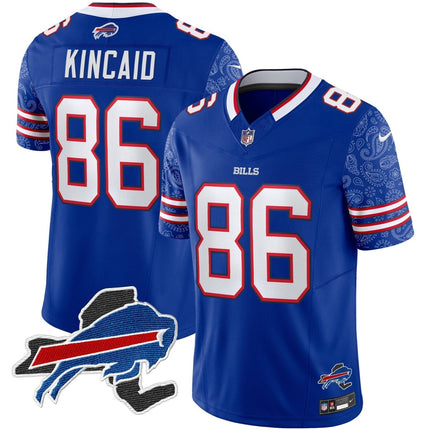 Men's Bills New York Patch Vapor Limited Jersey V2 - All Stitched BUF_KDZ - KINDOZY