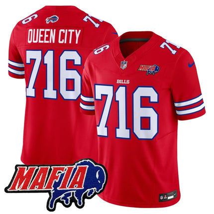 Men's Buffalo Bills 2025 Bills Mafia Patch Vapor Limited Jersey - All Stitched BUF_KDZ - KINDOZY