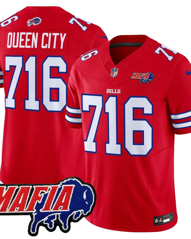 Men's Buffalo Bills 2025 Bills Mafia Patch Vapor Limited Jersey - All Stitched BUF_KDZ - KINDOZY